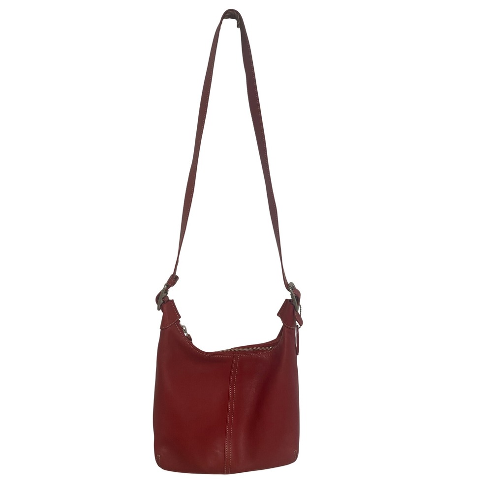 Coach Vintage Red Leather Legacy Shoulder Bag B053-9566 Vintage